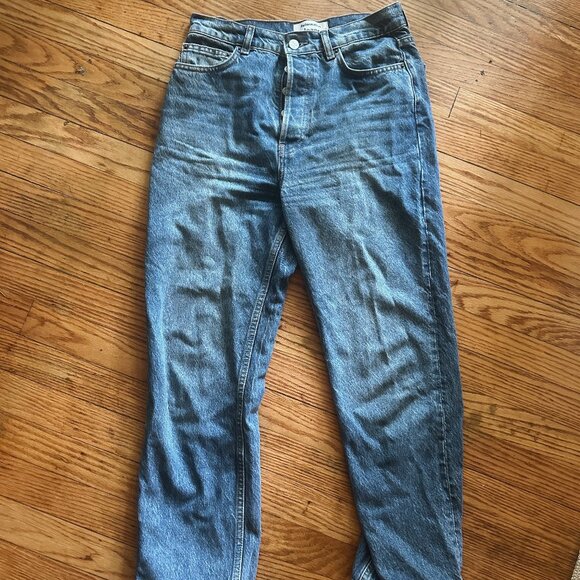 Reformation Cynthia Jeans Size 26 (Cropped) in Colorado Wash - Picture 5 of 7